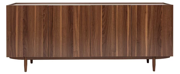 Credenza vintage 4 ante in legno scuro L180 cm SANAA
