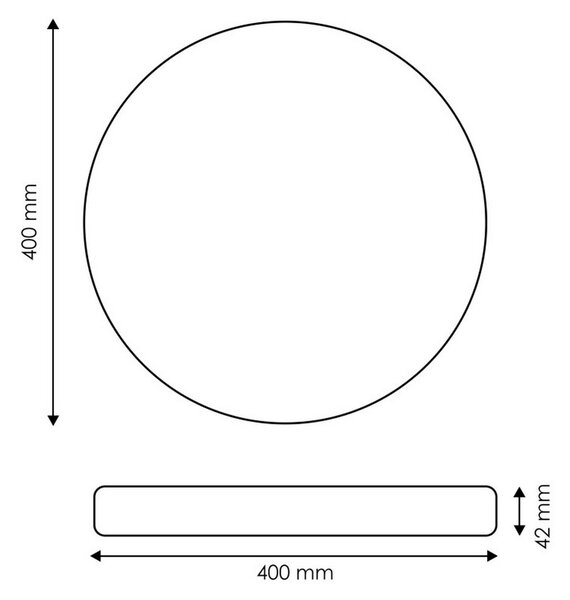 Plafoniera Led Neox 36W Rotonda Legno CCT temperatura colore regolabile iSG Lighting