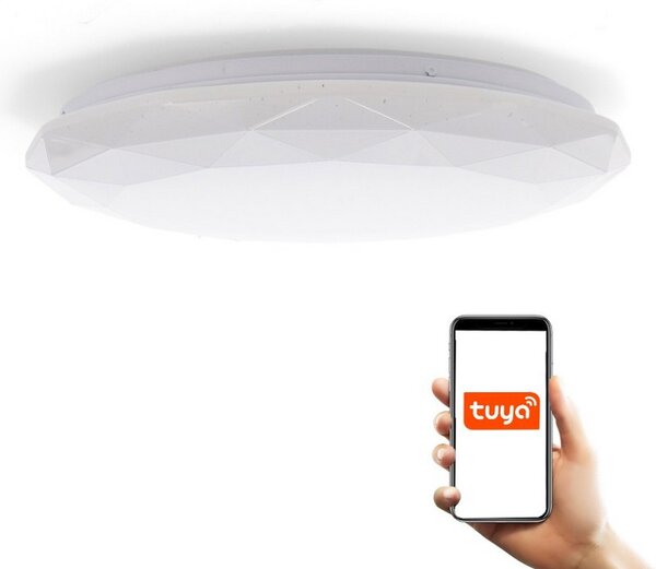 Plafoniera Led Smart Tuya 24W Bluetooth CCT temperatura colore regolabile e dimmerabile Dial M LEDME