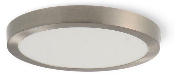 Plafoniera Led 25W Nickel Rotonda Grigia CCT temperatura colore regolabile M LEDME