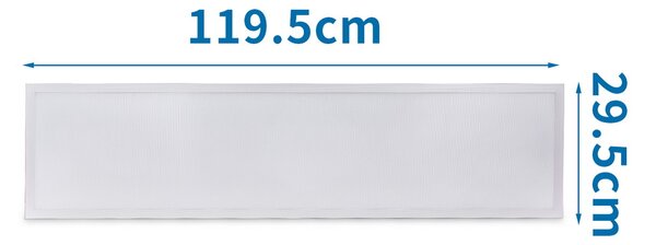 Pannello Led 50W 120x30cm Cornice bianca rettangolare Bianco freddo 6500K Aigostar