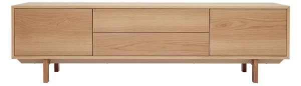Mobile TV scandinavo legno chiaro L180 cm SID