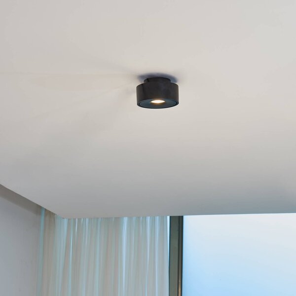 Arcchio Rotari Plafoniera LED orientabile, nero Arcchio, dimmerabile, Nero, Soggiorno / Sala da pranzo, Alluminio, Moderno, Plafoniera