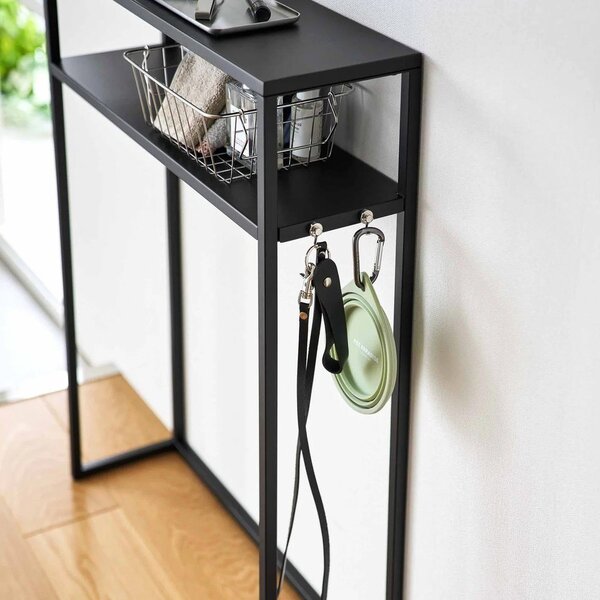 Tavolo consolle nero in metallo 18x60 cm Tower – YAMAZAKI