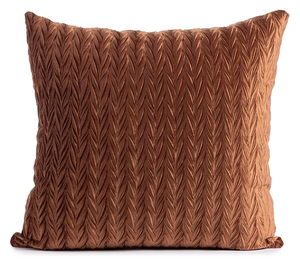 Cuscino Arredo 45X45 Ginevra CHOCOLAT Velluto Caleffi