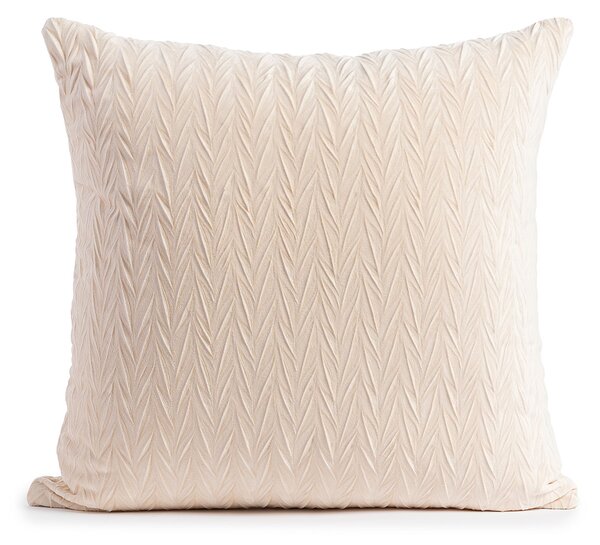 Cuscino Arredo 45X45 Ginevra CREMA Velluto Caleffi