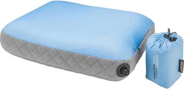 Cuscino da viaggio Cocoon Air-Core Pillow Ultralight (40 x 55 cm) azzurro/grigio