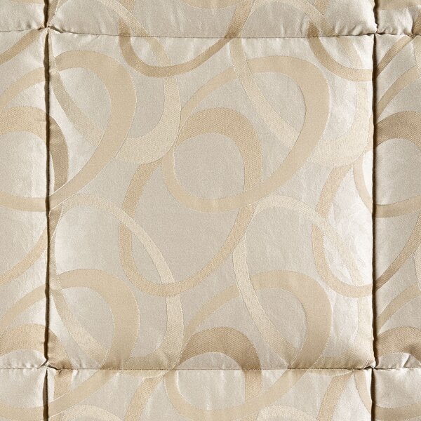 Trapunta MATRIMONIALE Agata NATURALE Raso Jacquard Caleffi