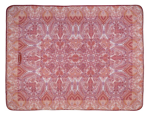 Plaid Scaldotto 130X170 Imperial RED Cotone Pettinato Caleffi