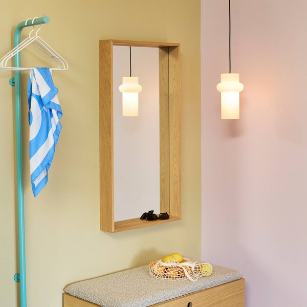 Hübsch Lampada a sospensione Pilule Up, dimmerabile, Bianco / Opale, Soggiorno / Sala da pranzo, Vetro, Scandinavo, Lampada a sospensione