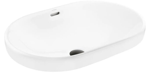 Lavabo da appoggio ovale OLTENS Tive, 61 x 40 cm, con tecnologia SmartClean