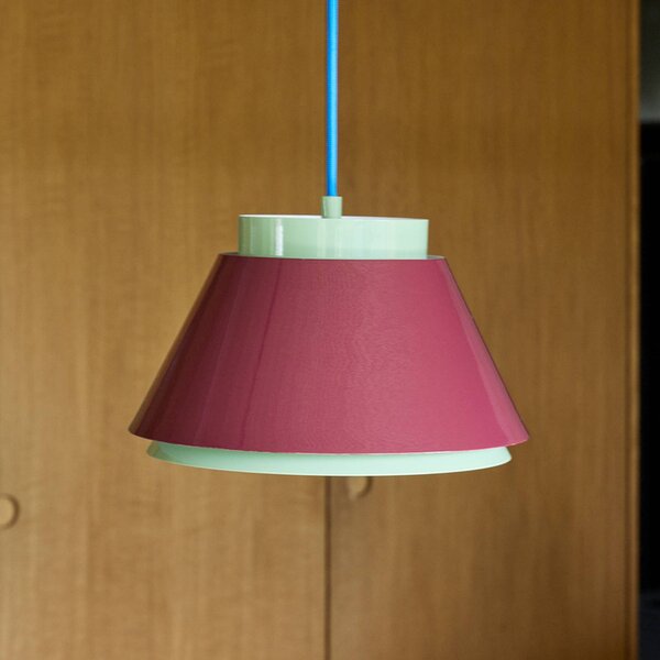 Hübsch Lampada a sospensione Remi, dimmerabile, Verde, Soggiorno / Sala da pranzo, Metallo, Scandinavo, Lampada a sospensione