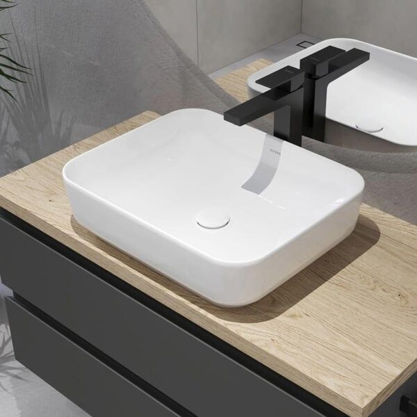 OLTENS Hadsel, lavabo rettangolare da incasso, 50 x 40 cm