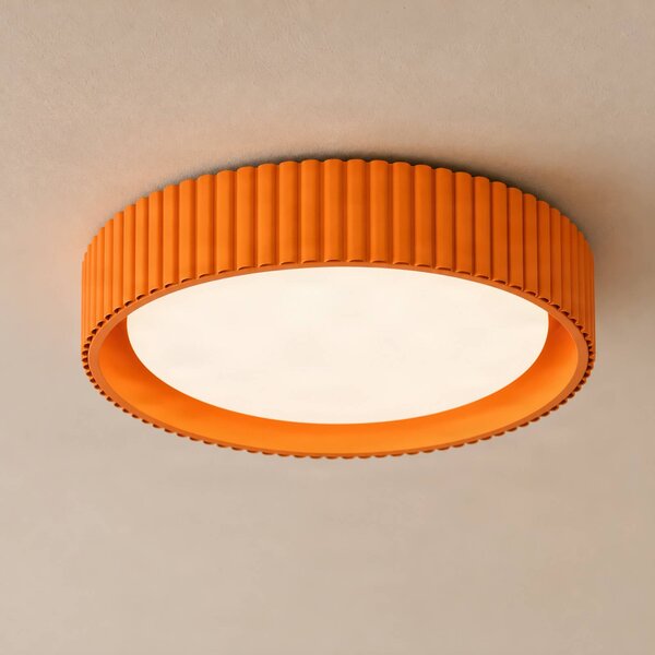 Plafoniera soffitto Colbie Lindby, dimmerabile, Giallo / Arancione, Soggiorno / Sala da pranzo, Giovanile, Plafoniera