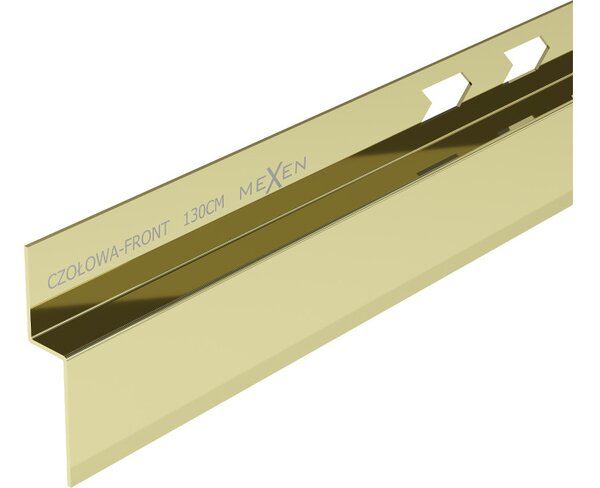 Mexen Line-B listello frontale per piatto doccia 130 cm, oro - 185003130U