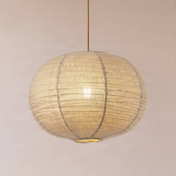 Lampada a sospensione Autumn Lindby, dimmerabile, Alluminio / Grigio / Zincato, Soggiorno / Sala da pranzo, Tessuto / Stoffa / Seta, Scandinavo, Lampada a sospensione