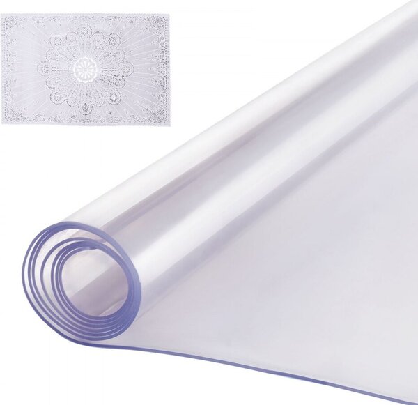 Tovaglia di protezione da tavolo in PVC - 1067x1829 mm - Pellicola di protezione da tavolo opaca da 2 mm - Protezione da tavolo per scrivania e tavolo da pranzo