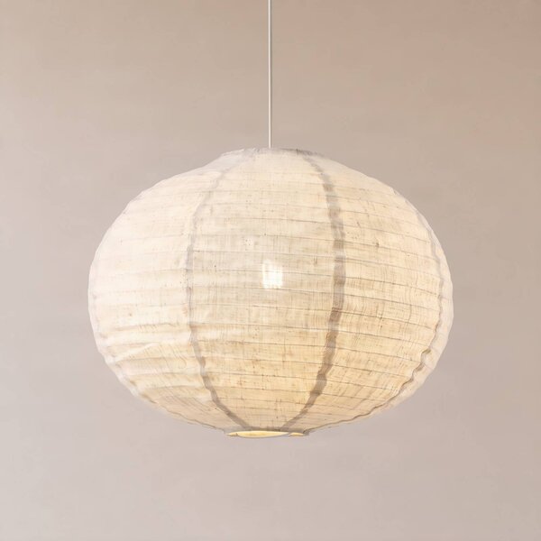 Lampada a sospensione Autumn Lindby, dimmerabile, Crema / Ambra, Soggiorno / Sala da pranzo, Tessuto / Stoffa / Seta, Scandinavo, Lampada a sospensione