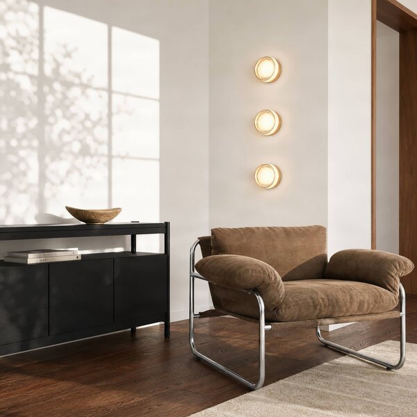 Applique da parete Somber Lucande, Ottone / Oro, Corridoio, Vetro, Moderno, Applique