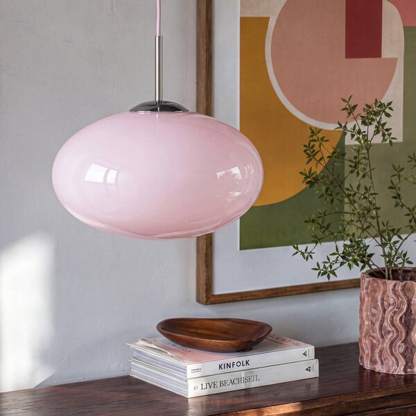 OSRAM Lampada a sospensione Decor Forma, dimmerabile, Violetto / Fucsia / Rosa, Soggiorno / Sala da pranzo, Vetro, Moderno, Lampada a sospensione