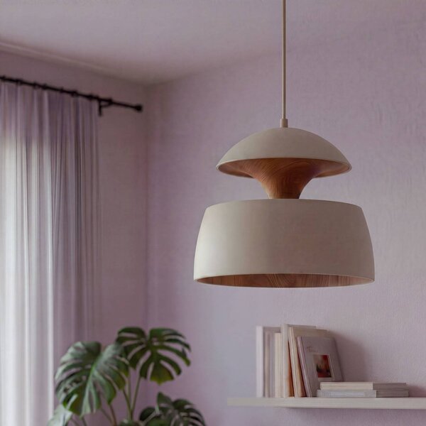 OSRAM Lampada a sospensione Decor Hazel, dimmerabile, Crema / Ambra, Soggiorno / Sala da pranzo, Metallo, Moderno, Lampada a sospensione