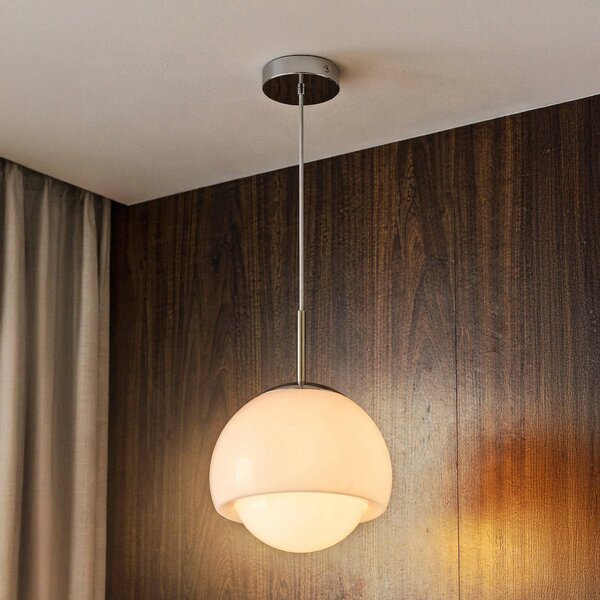 OSRAM Lampada a sospensione Decor Dome, dimmerabile, Bianco / Opale, Soggiorno / Sala da pranzo, Metallo, Moderno, Lampada a sospensione