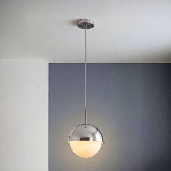 OSRAM Lampada a sospensione Decor Dome, dimmerabile, Cromo / Argento, Soggiorno / Sala da pranzo, Metallo, Moderno, Lampada a sospensione