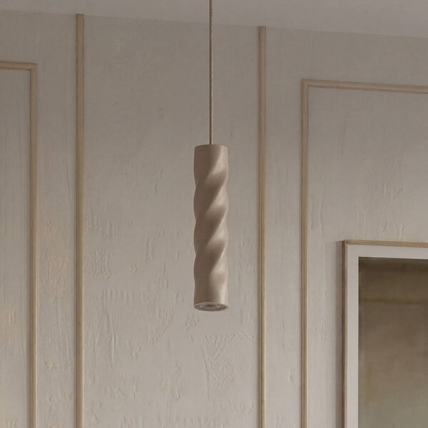 OSRAM Lampada a sospensione Decor Twirl, dimmerabile, Crema / Ambra, Soggiorno / Sala da pranzo, Metallo, Moderno, Lampada a sospensione