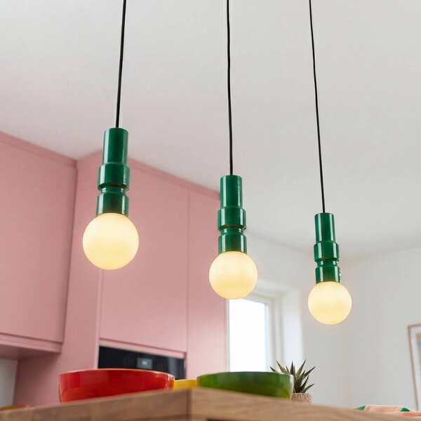 OSRAM Lampada a sospensione Decor Bolty, dimmerabile, Verde, Soggiorno / Sala da pranzo, Metallo, Giovanile, Lampada a sospensione