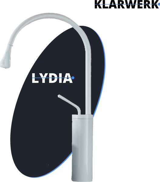 Lydia | Hotel Gastro White Miscelatore da bagno | Rubinetto in acciaio inox per lavabi alti | Miscelatore 2 attacchi | Rubinetto ad alta pressione alto | Bagno