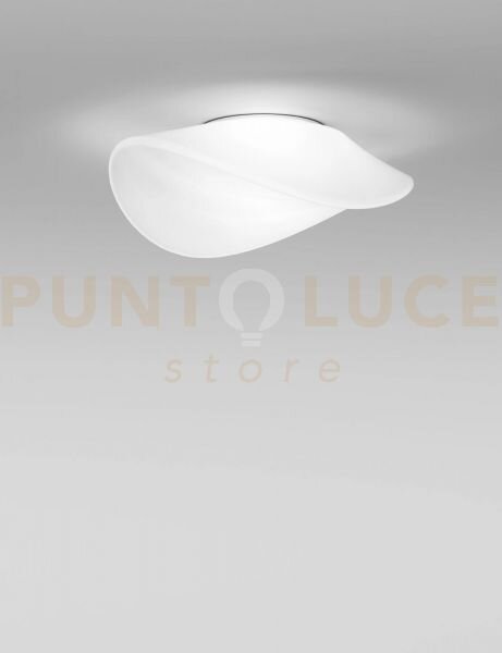 Balan plafoniera applique m bianco lucido e bianco opaco 2 luci att