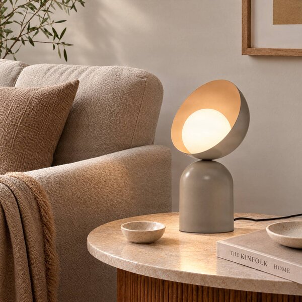 Lampada da tavolo Boto LN1 EMIBIG LIGHTING, Alluminio / Grigio / Zincato, Soggiorno / Sala da pranzo, Metallo, Moderno, Lampada da tavolo