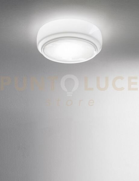 Bot plafoniera applique 45 bianco cristallo e bianco opaco 2 luci a