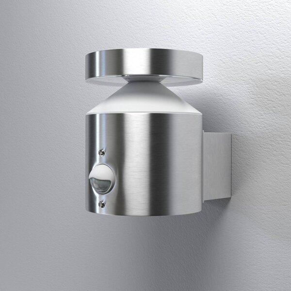 OSRAM LED-Sensor-applique da esterni LED ENDURA STYLE CYLINDER, acciaio CYLINDER, Alluminio / Grigio / Zincato, Acciaio Inox, Moderno