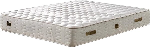 Materasso in tessuto bianco dal design moderno per un sonno riposante