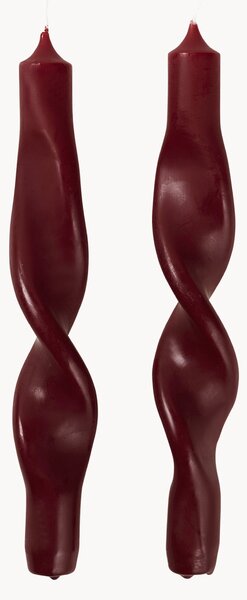 Set di 2 candele a bastoncino fatte a mano Twist
