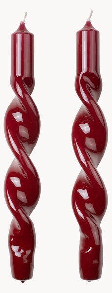 Set di 2 candele a bastoncino fatte a mano Twist