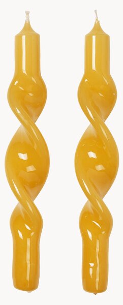 Set di 2 candele a bastoncino fatte a mano Twist
