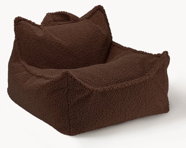 Pouf sacco per bambini in teddy Sugar