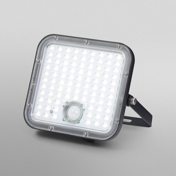 OSRAM Faretto da esterno solare ENDURA, 30 W, sensore, 4.000 K IP65 dimmerabile, Nero, Plastica
