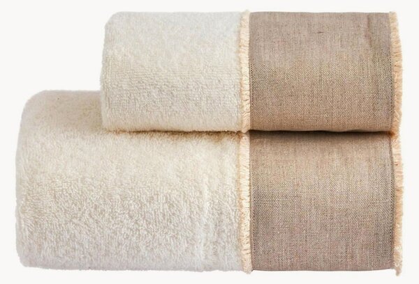 Set di 2 asciugamani in cotone Nicol