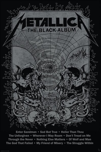 Posters, Stampe Metallica - Black Album, (61 x 91.5 cm)