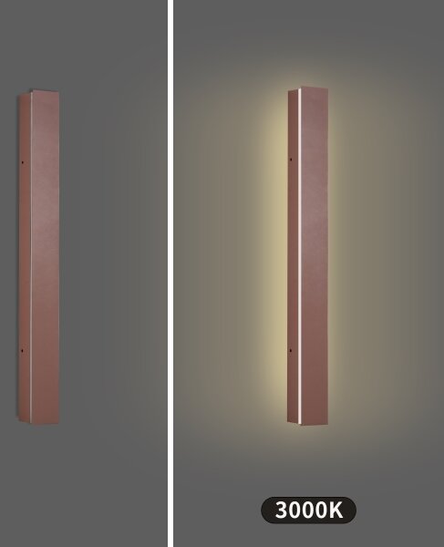Brilagi - Applique LED da esterno LINEAR LED/12W/230V 3000K IP65 50 cm marrone CRI 90