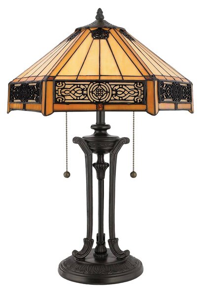 Lampada da tavolo Indus in stile Tiffany