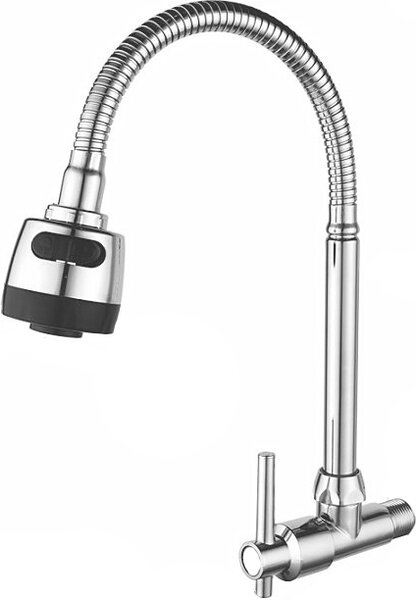 INF Rubinetto da cucina a parete - Bocca girevole a 360°