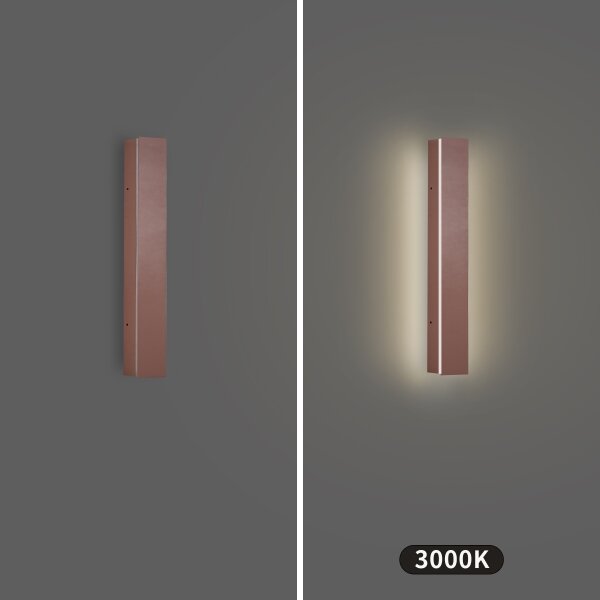Brilagi - Lampada da parete esterna LINEAR LED/8W/230V 3000K IP65 30 cm marrone CRI 90
