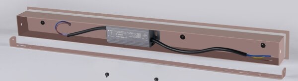 Brilagi - Lampada da parete esterna LINEAR LED/8W/230V 3000K IP65 30 cm marrone CRI 90