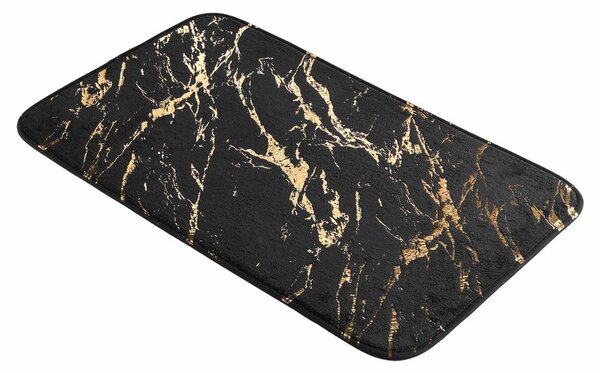Tappetino per il bagno nero/dorato 45x75 cm Aquamarbre – douceur d'intérieur