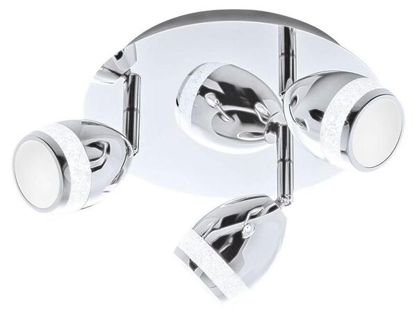 Lampada da soffitto a LED lampada da bagno orientabile e inclinabile Ø22cm 12W cromato IP44 Briloner