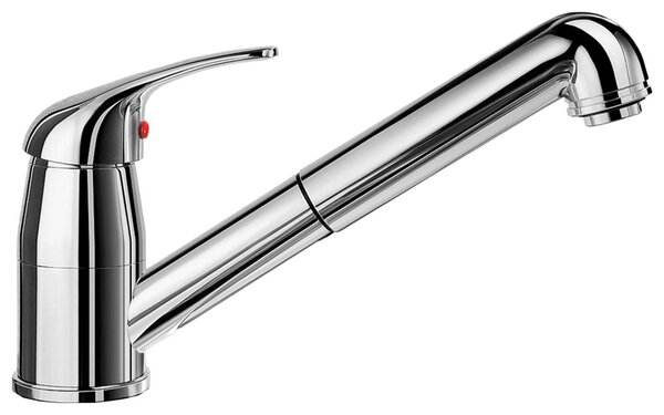 BLANCO Rubinetto a bassa pressione DARAS-S 519724 CROMO con bocca estraibile girevole / Miscelatore monocomando / Miscelatore